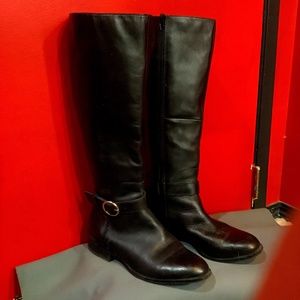 Aldo black Leather riding boots